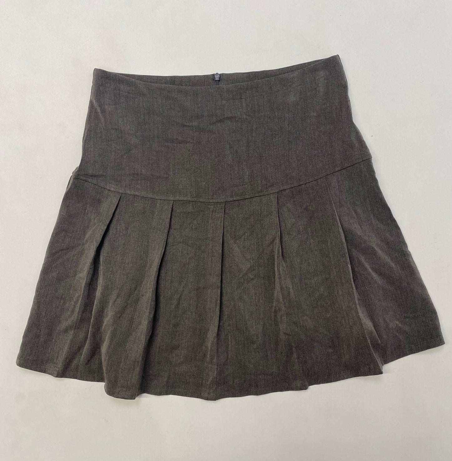 Grey Box Pleat Skirt - Size 14