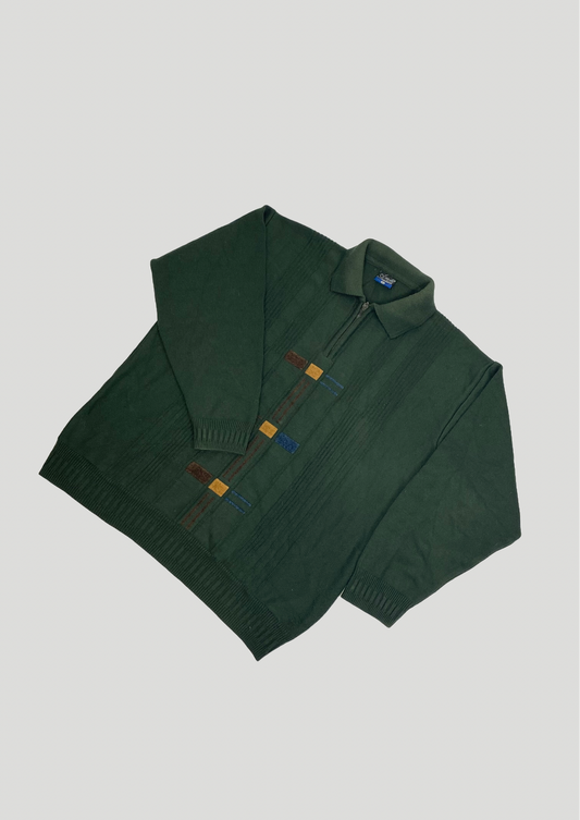 Appolda Green Half-Zip Jumper - Size L