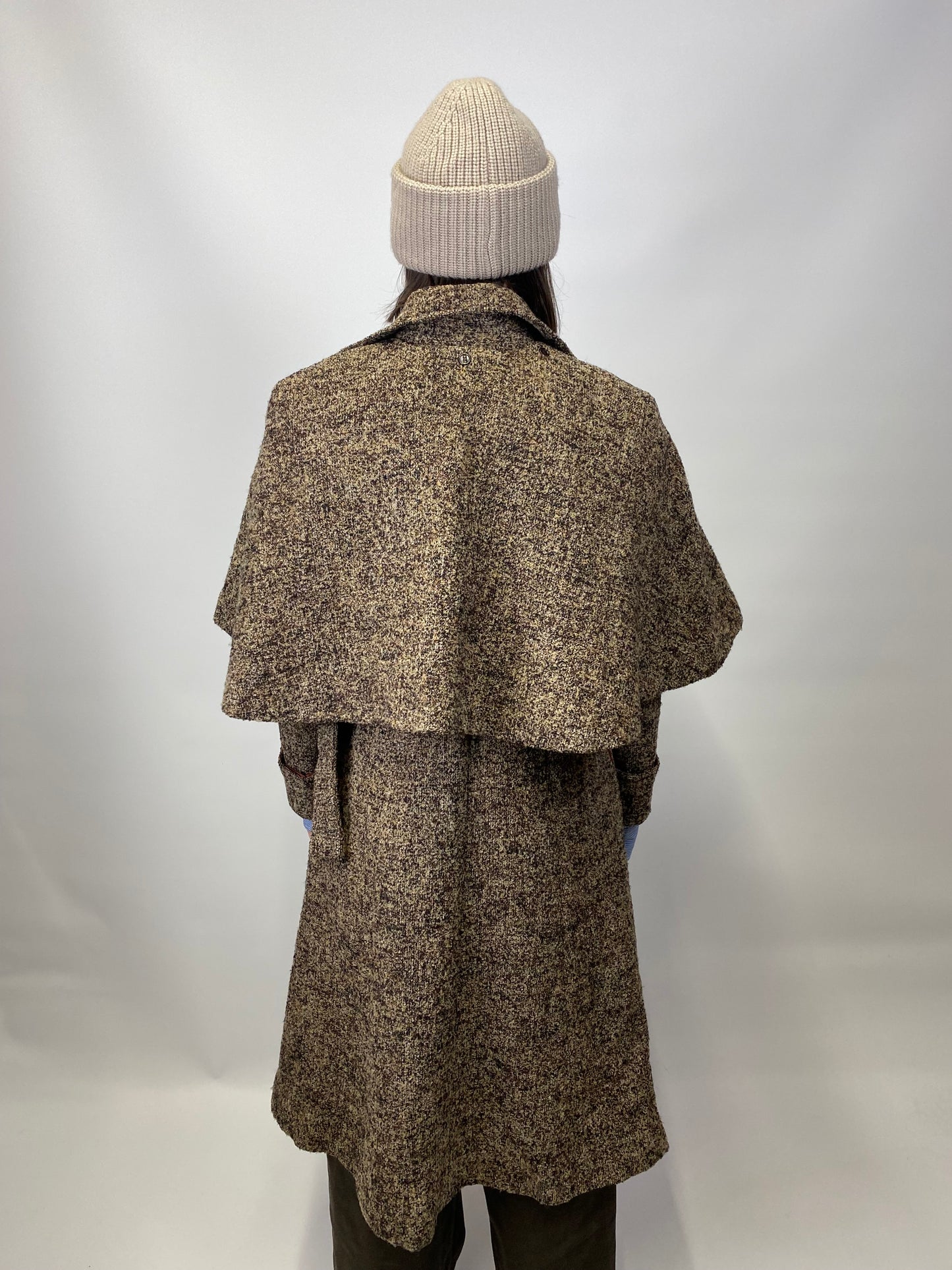 Petite Brown Cape Coat - Size 4