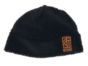 Fluffy Beanie Hat - Black
