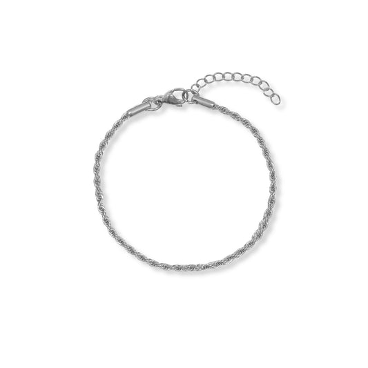 Delicate Rope Bracelet - Silver