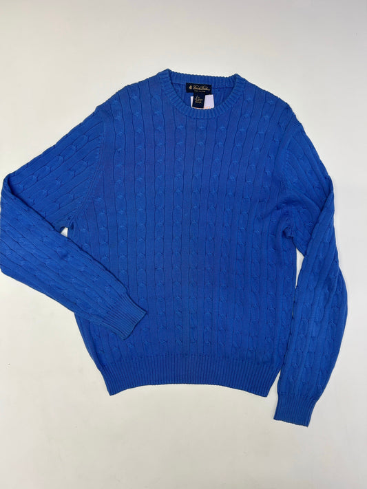 Blue Cable Knit Jumper