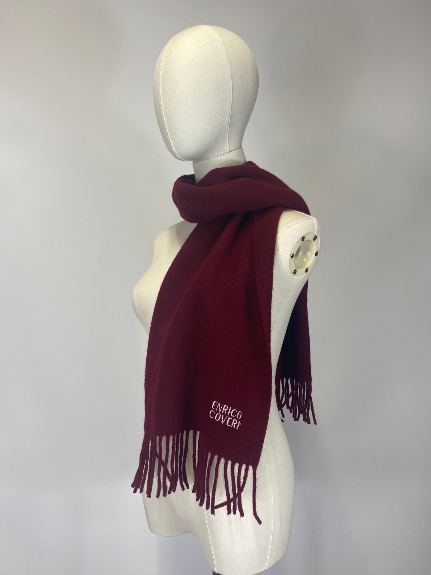 Dark Red Scarf