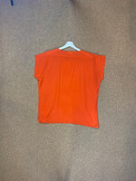 Load image into Gallery viewer, Orange Silk top Women&#39;s size L
