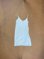 Load image into Gallery viewer, White silk slip dress size M
