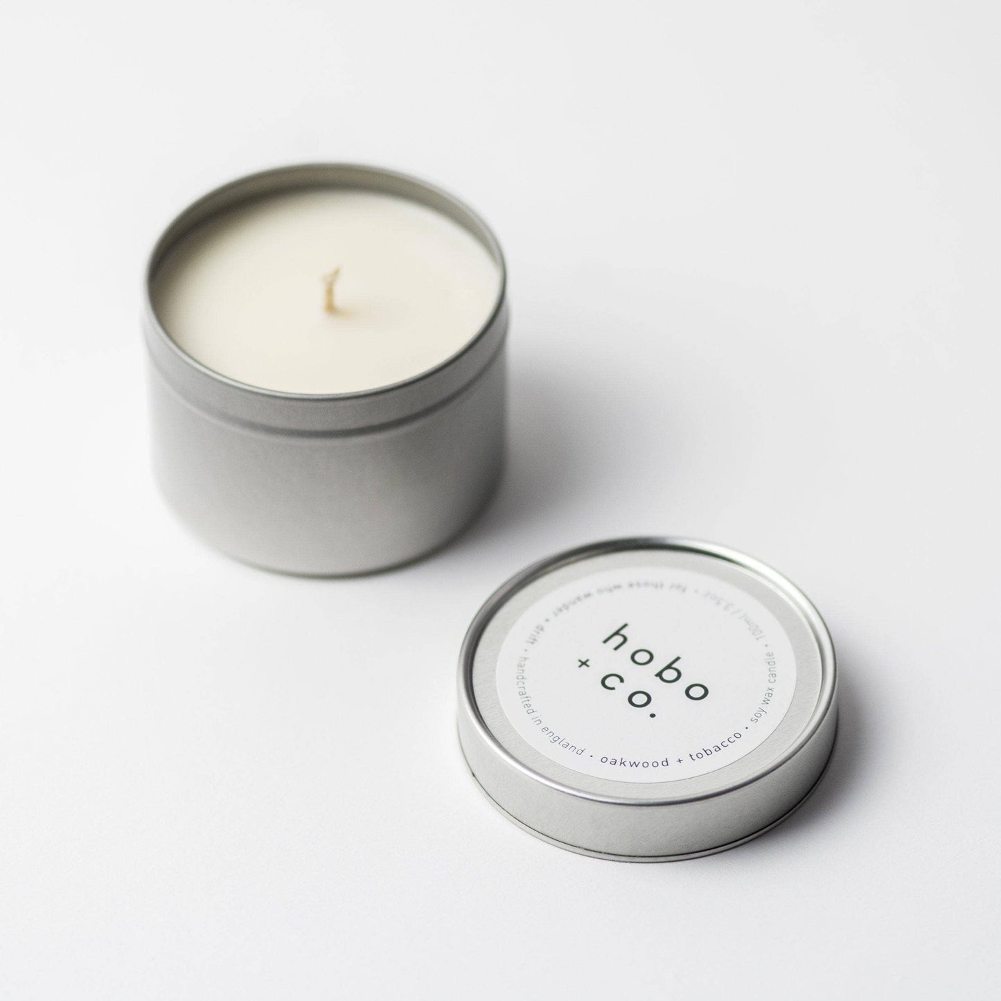 Oakwood + Tobacco Travel Tin Soy Candle