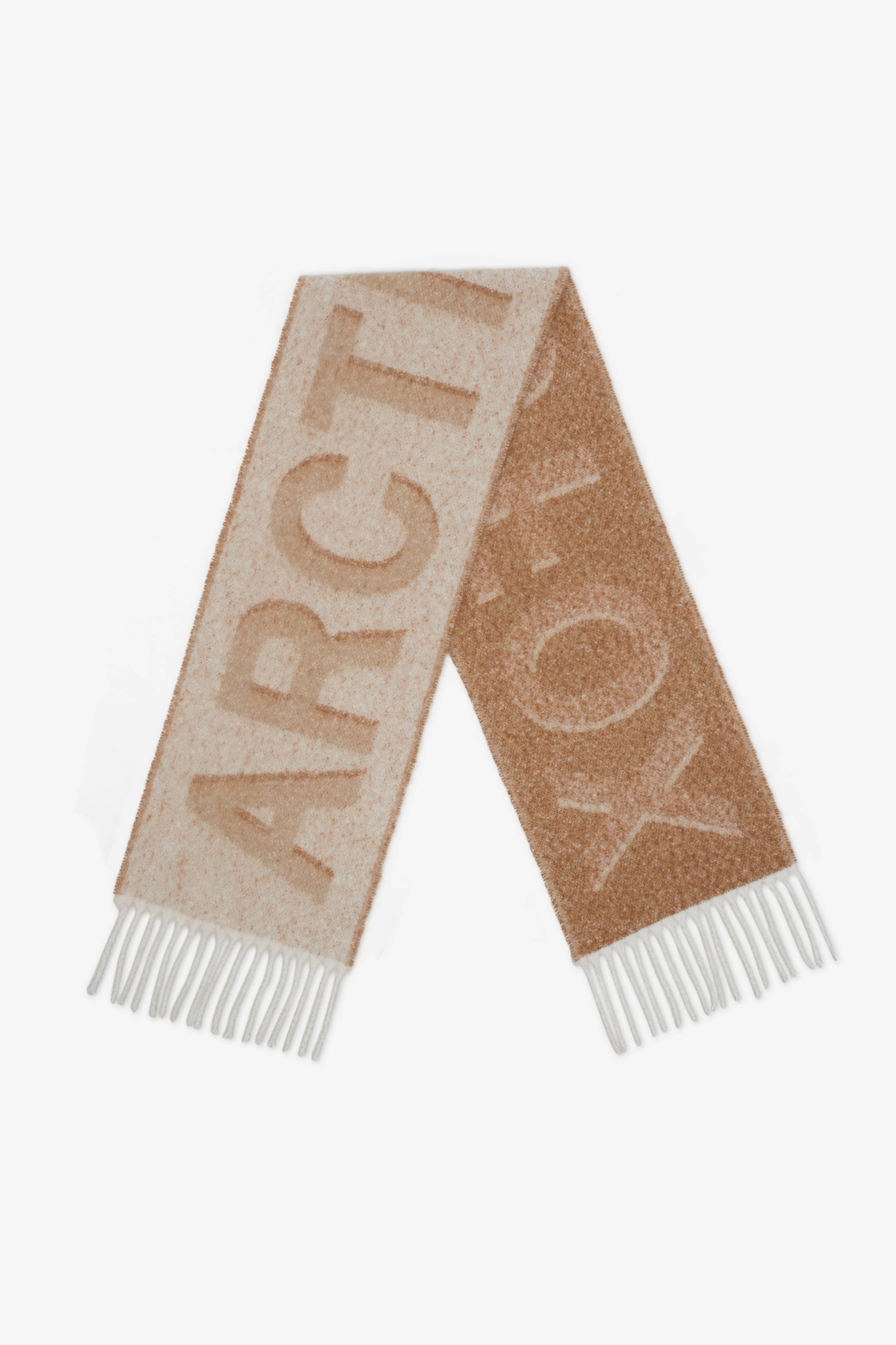 Logo Scarf - 100% Recycled - Off White Beige - AW24