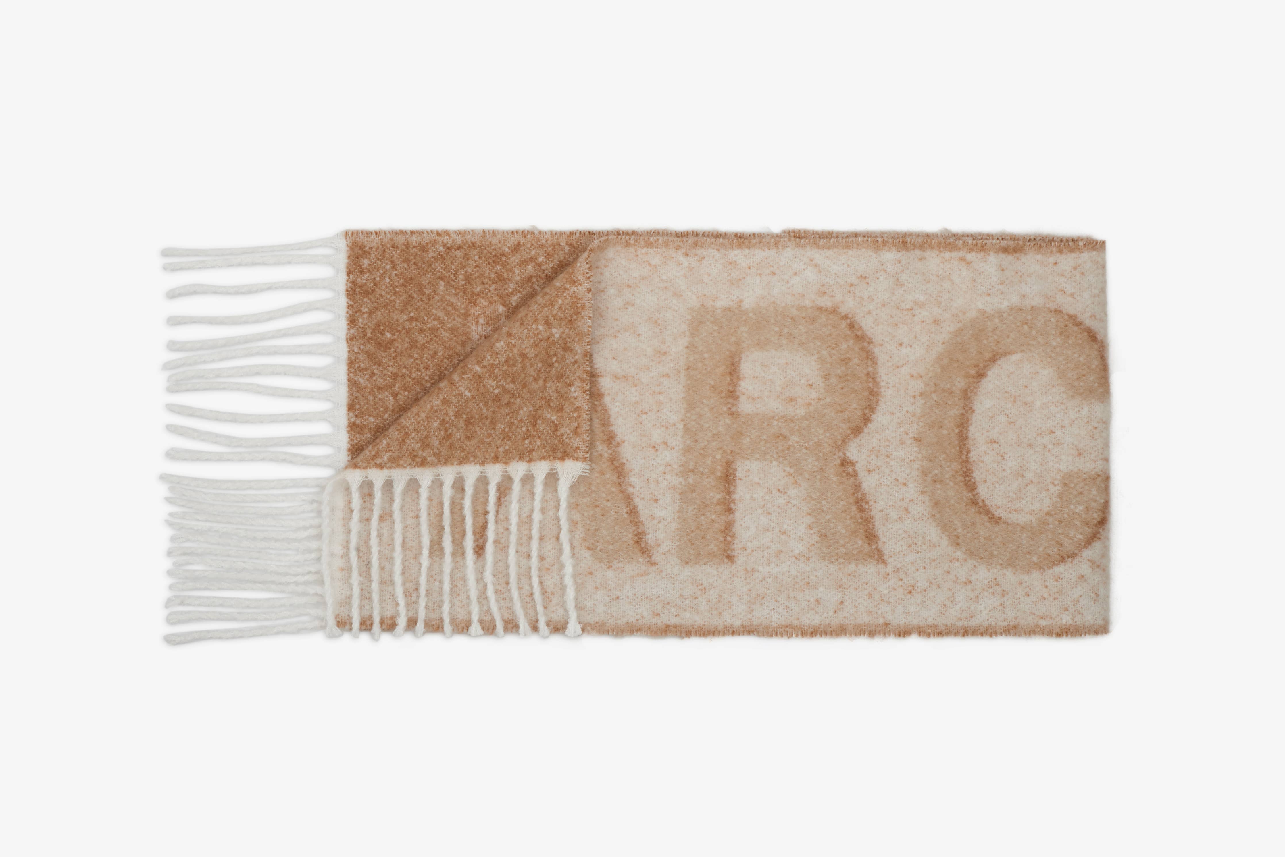 Logo Scarf - 100% Recycled - Off White Beige - AW24