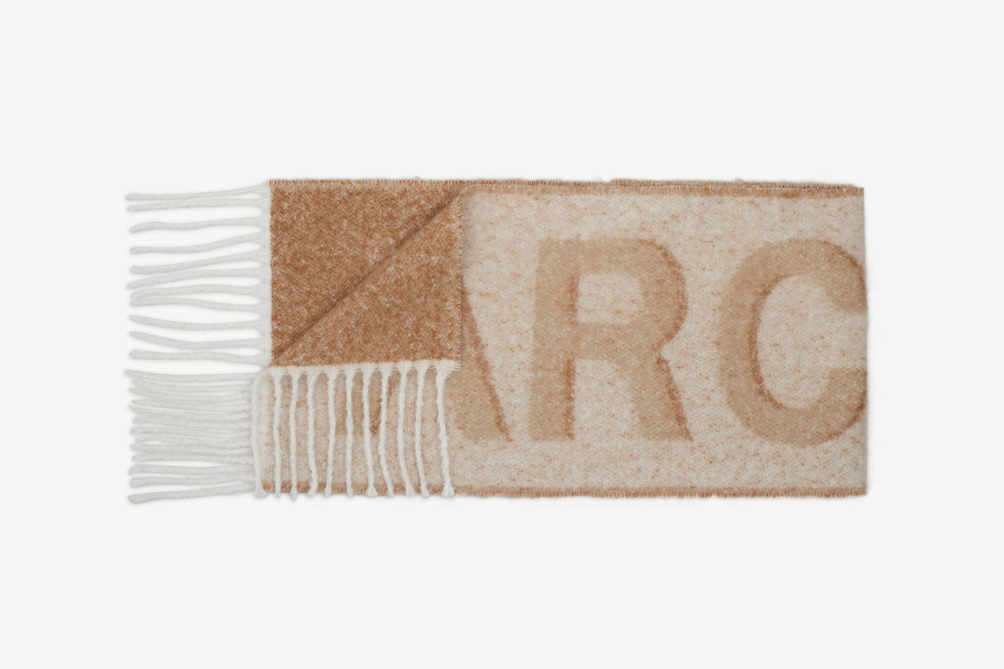 Logo Scarf - 100% Recycled - Off White Beige