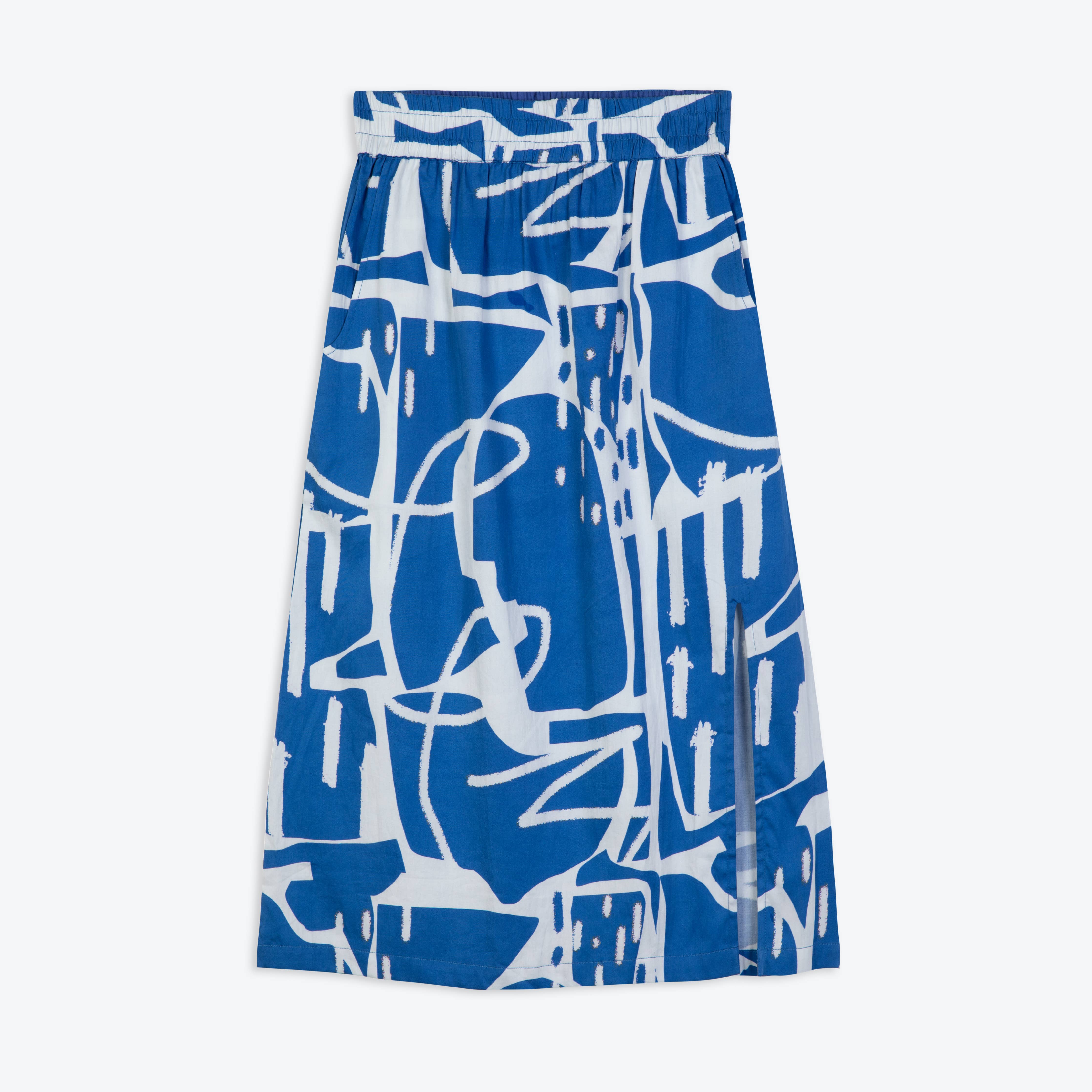 Blue Paintsplash Holiday Skirt