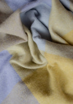 Load image into Gallery viewer, Lambswool Oversized Scarf in Lilac Square Check
