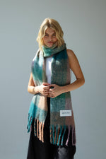 Load image into Gallery viewer, The Reykjavik Scarf - Lilac Check - AW23
