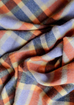 Load image into Gallery viewer, Lambswool Scarf in Lilac Multi Check
