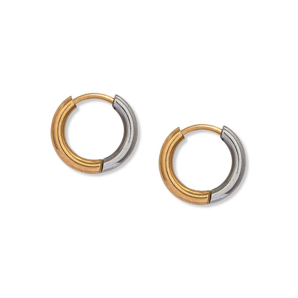 Mixed Metal Hoops