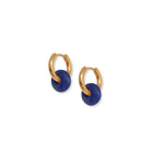 Load image into Gallery viewer, Blue Agate Hoops
